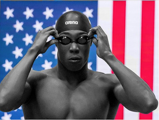 U.S. swimmer Reece Whitley at the 2017 FINA World Junior Championships