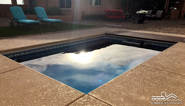 An inground Performance Endless Pool in Tucson, Arizona 