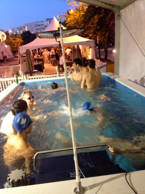 Team Canada in the Endless Pool Elite at the 2014 Arena Grand Prix at Charlotte, presented by SwimMAC